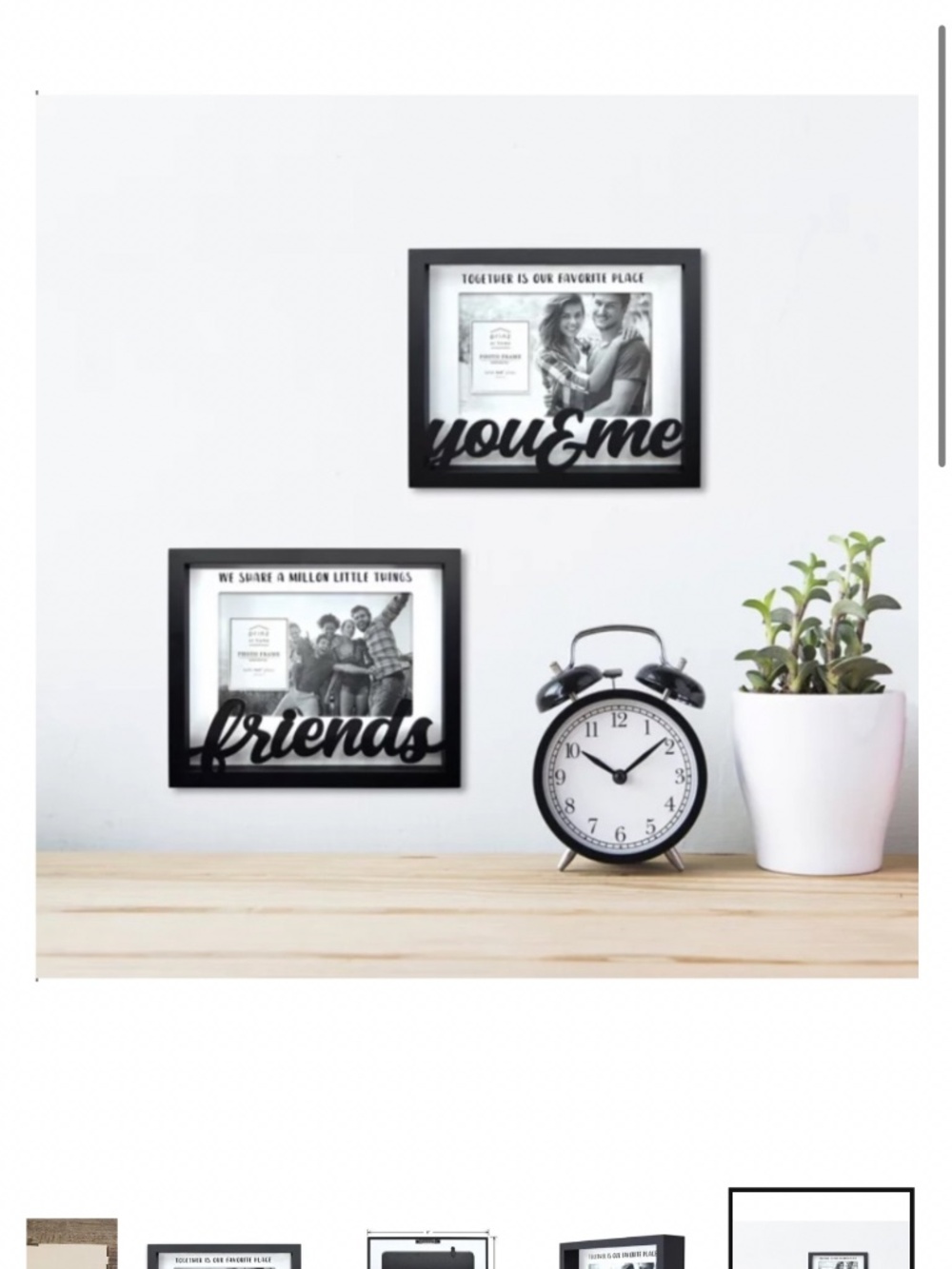 Set of 2 Photo 4x6 Black & White Frames - Picture 14 of 14